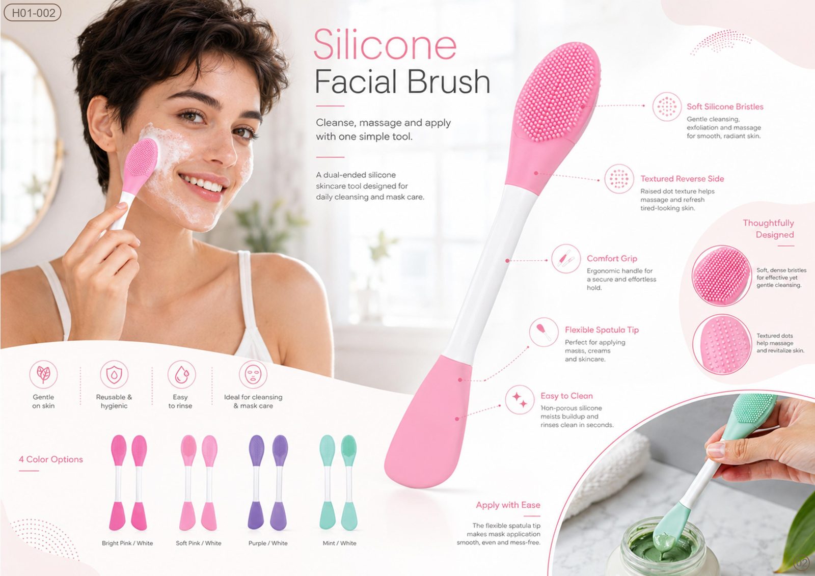 Silicone Facial Brush Pro