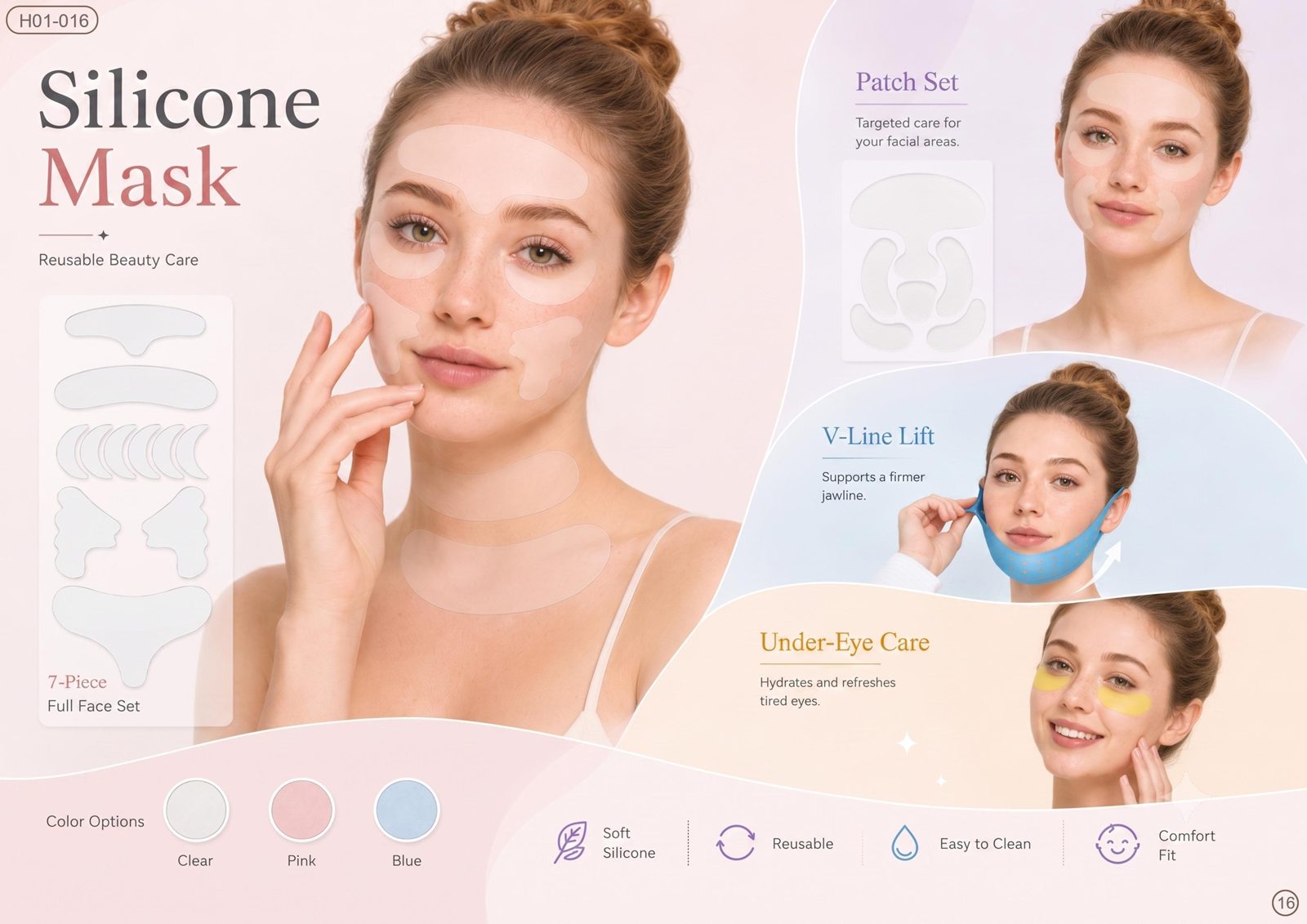 Silicone Mask Set (7-Piece)
